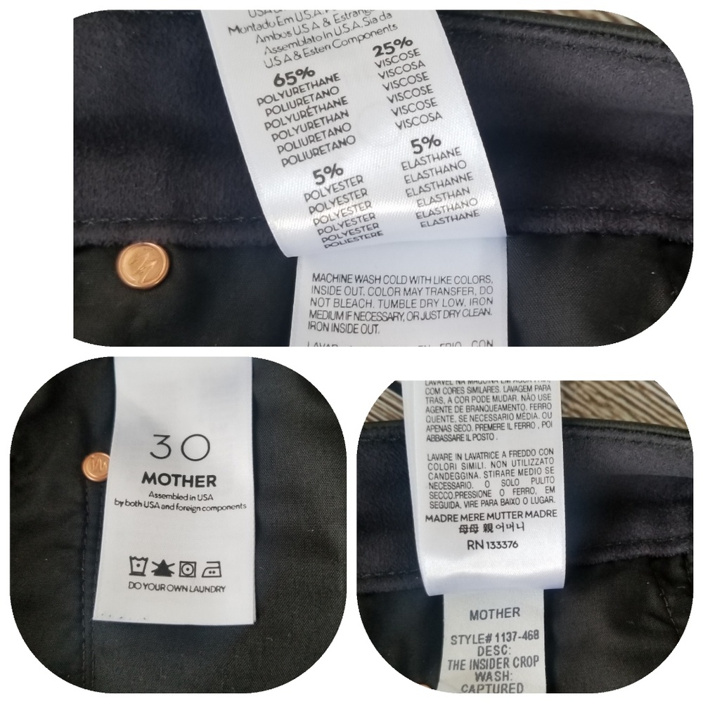 NWT The Insider Faux Leather Crop Bootcut Pant - Picture 5 of 5